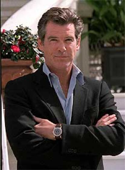 Pierce Brosnan, ayer en Madrid.