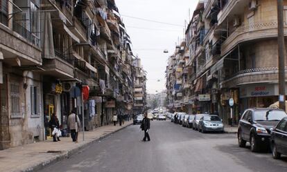 Calle típica de Alepo antes de la guerra. Foto tomada el 12 de diciembre de 2009.