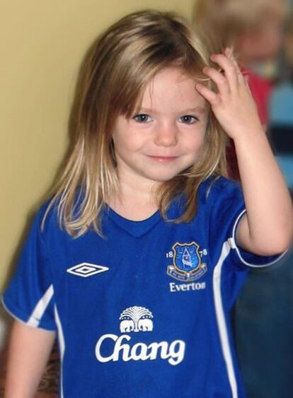 Madeleine McCann, la niña desaparecida en 3 de mayo de 2007 en Portugal