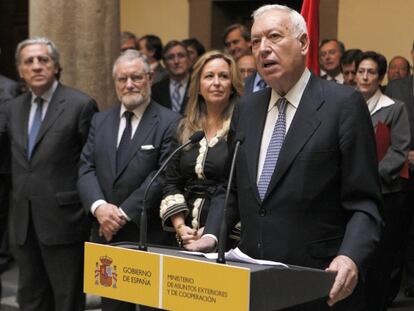 Jos&eacute; Manuel Garc&iacute;a-Margallo en la toma de posesi&oacute;n.