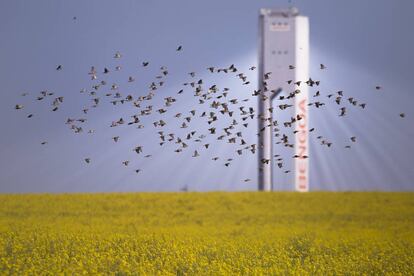 La planta solar de Abengoa en Sanl&uacute;car la Mayor, Sevilla