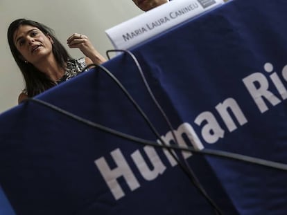 A diretora do Human Rights Watch no Brasil, Maria Laura Canineu, divulga o relat&oacute;rio.