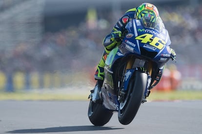 Valentino Rossi, en el circuito de Le Mans. 