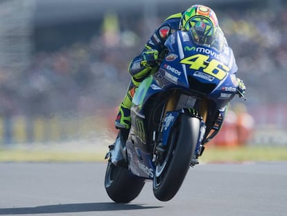 Valentino Rossi, en el circuito de Le Mans. 