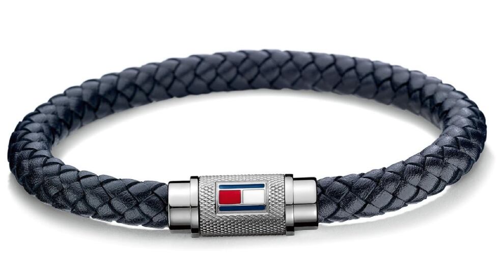 Pulsera de cuero trenzado para hombre, de Tommy Hilfiger.