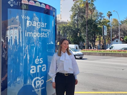 La presidenta del PP de Baleares y candidata a la presidencia del Govern, Marga Prohens, el 20 de marzo de 2023.