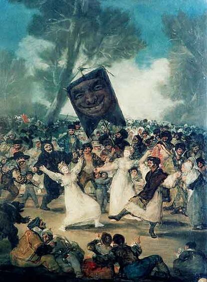 &#39;El entierro de la sardina&#39;, de Goya, en la Academia de San Fernando.