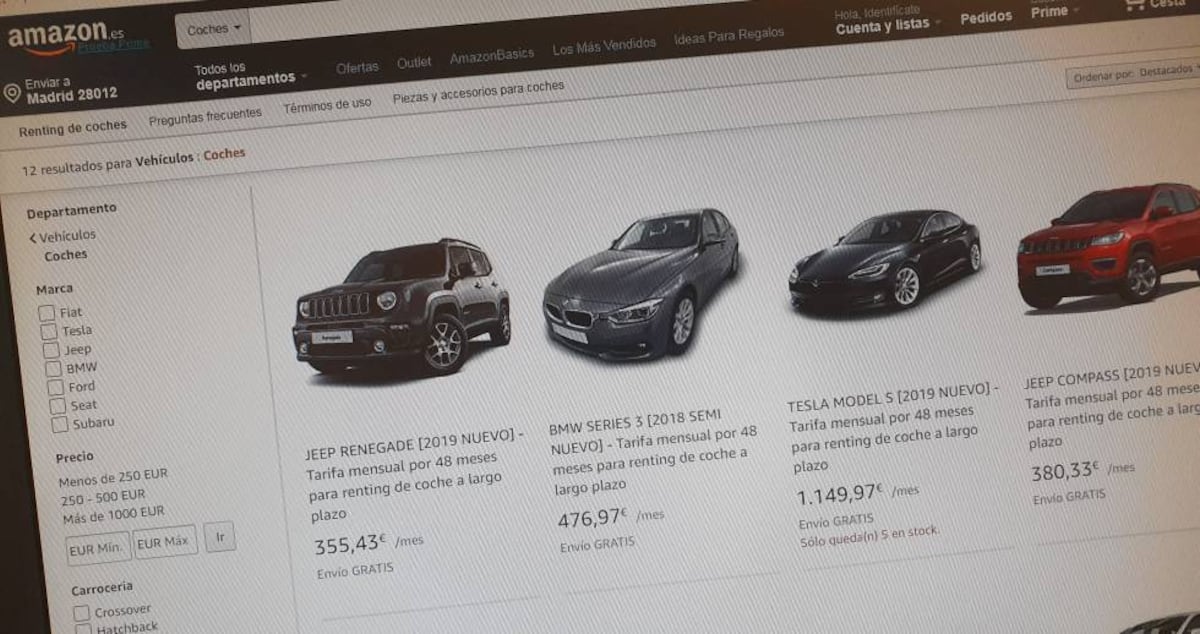 Amazon Rent A Car Amazon diversifica y entra en el negocio del renting de coches en ...