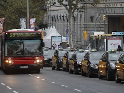 Un autobús urbano de Barcelona.