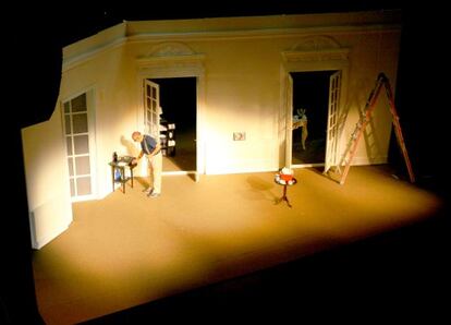 Ensayo de 'El hijo de la novia', adaptación al teatro de la película de J. J, Campanella.
