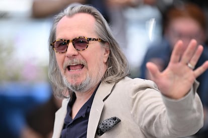 Gary Oldman, en la presentacin el pasado mayo en Cannes de 'Parthenope'.