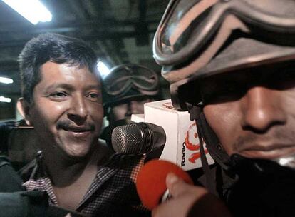 Carlos Alberto Gutiérrez Arévalo, tras su detención en Guatemala.