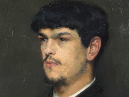 Retrato de Claude Debussy por el pintor Marcel Baschet, en 1884.