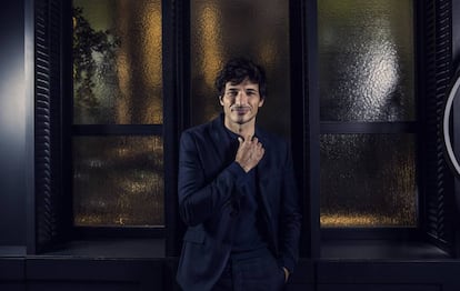 Andres Velencoso, en la presentación de su campaña para Cortefiel.