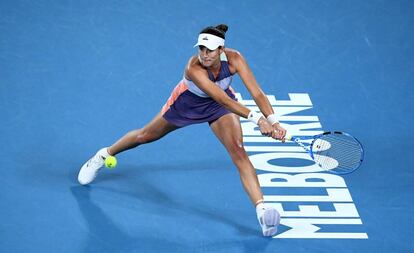 Garbine Muguruza durante la final del Open de Australia contra Sofia Kenin.