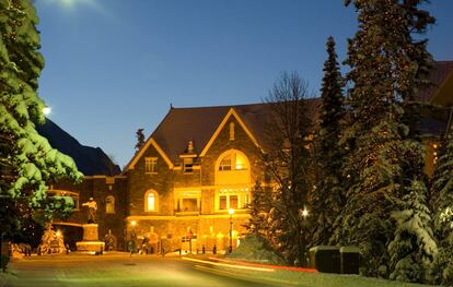 el hotel Banff Springs, en el parque nacional de Banff.