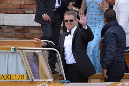 Matt Damon, um dos convidados do casamento de Clooney.