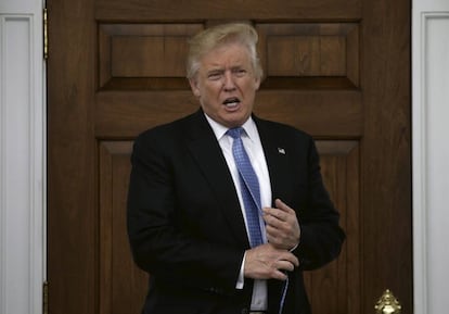 Donald Trump, en el Club Internacional de Golf Trump en Bedminster (Estados Unidos). 