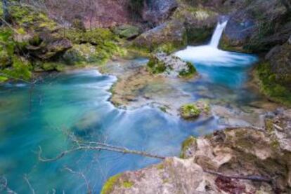 El río Urederra, en la Sierra de Navarra.