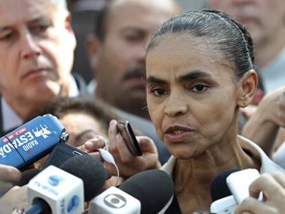 Marina Silva, este martes en Brasilia.