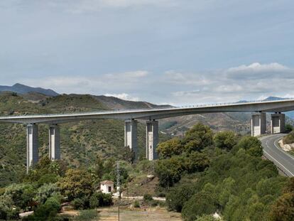 Tramo de la autopista de la Costa del Sol en una imagen de la web de Ferrovial.