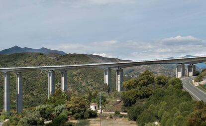 Tramo de la autopista de la Costa del Sol en una imagen de la web de Ferrovial.