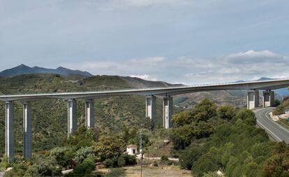 Tramo de la autopista de la Costa del Sol en una imagen de la web de Ferrovial.