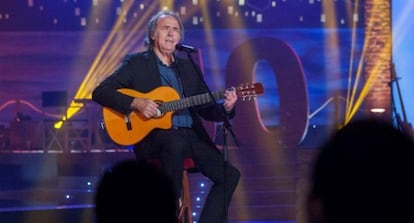 Joan Manuel Serrat en el especial de Nochebuena de TVE.
