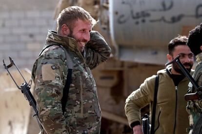 Combatientes de las Fuerzas Democráticas Sirias.