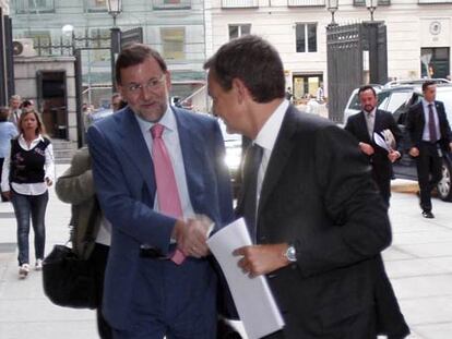 Rajoy y Zapatero