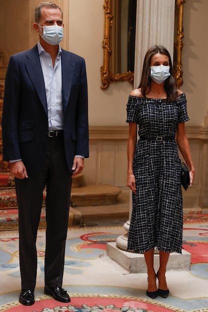 Los reyes Felipe y Letizia, en los actos por el Día del Cooperante, el 8 de septiembre en Madrid.