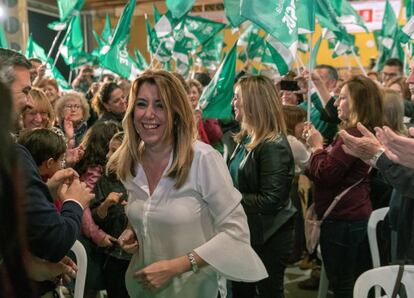 Susana Díaz, en un acto en Sevilla.