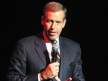 Brian Williams, em novembro de 2014, durante discurso em evento de gala em Nova York.