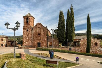 El municipi del Brull amb l'església de Sant Martí del Brull.