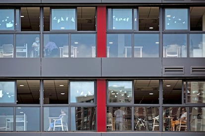 Vista de una residencia de ancianos, en julio de 2020 en Barcelona.