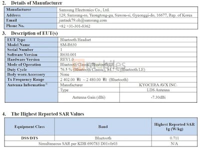 Samsung Galaxy Buds3 en la FCC