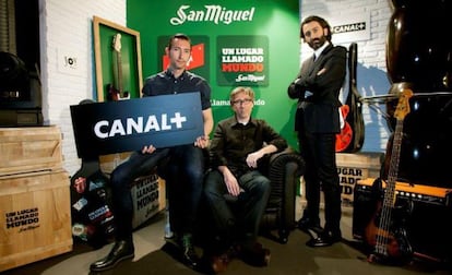 Toni Garrido, David Trueba y Javier Limón.