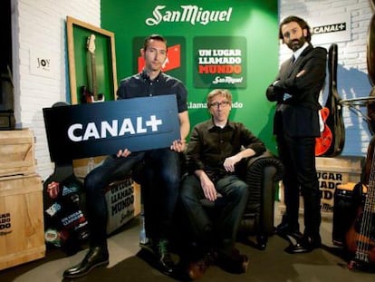 Toni Garrido, David Trueba y Javier Limón.