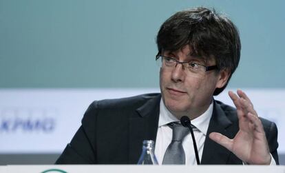 Carles Puigdemont, al Cercle d'Economia de Sitges.