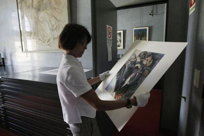 Sala del castillo Sforzesco donde se guarda la colecci&oacute;n de Simone Peterzano, en la que dos historiadores aseguraron haber hallado 100 &#039;caravaggios&#039;.