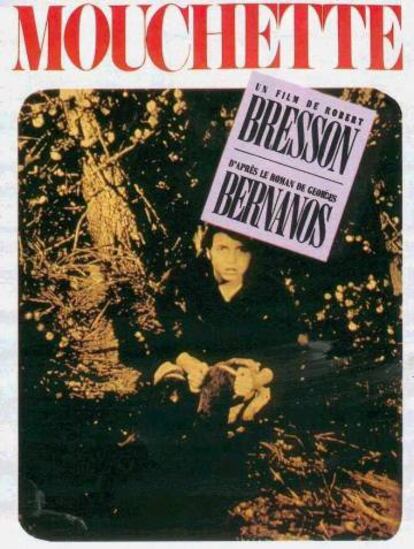 Cartel de la película Mouchette, de Robert Bresson.