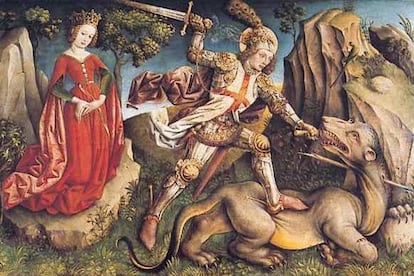 El combate de Sant Jordi, de Jost Haller (1445-1450).