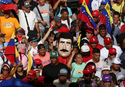Simpatizantes de Nicolás Maduro ante las Elecciones en Venezuela 2024
