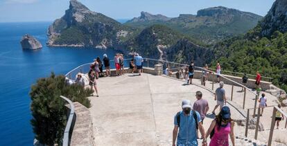 Turistas en Mallorca.