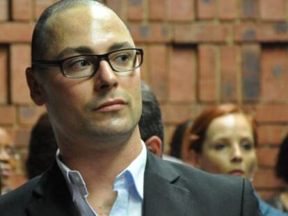 Carl Pistorius, durante el juicio.