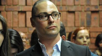 Carl Pistorius, durante el juicio.