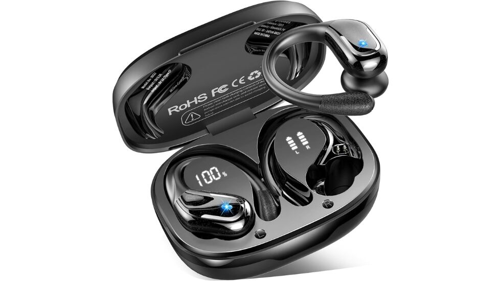 Estos auriculares incorporan unos ganchos que ofrecen una mejor sujeción.