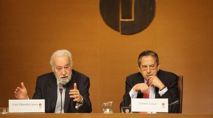 Luis Eduardo Cortés, presidente de Ifema y Fermín Lucas, director general.