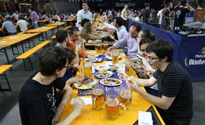 Celebraci&oacute;n del Oktoberfest en el Palacio de los Deportes de Madrid. 