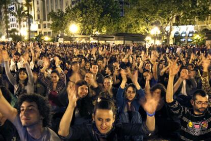 Manifestación del 15-M en Valencia.
